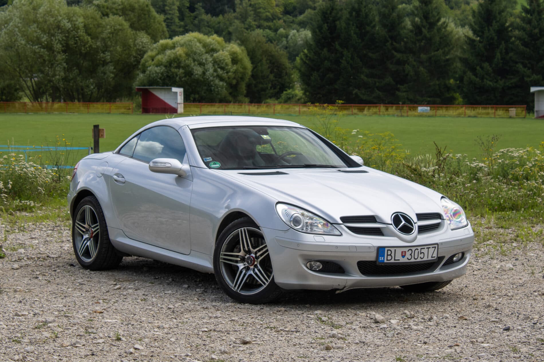 2004 Mercedes-Benz SLK 350, sivá kabriolet, 226 941 km