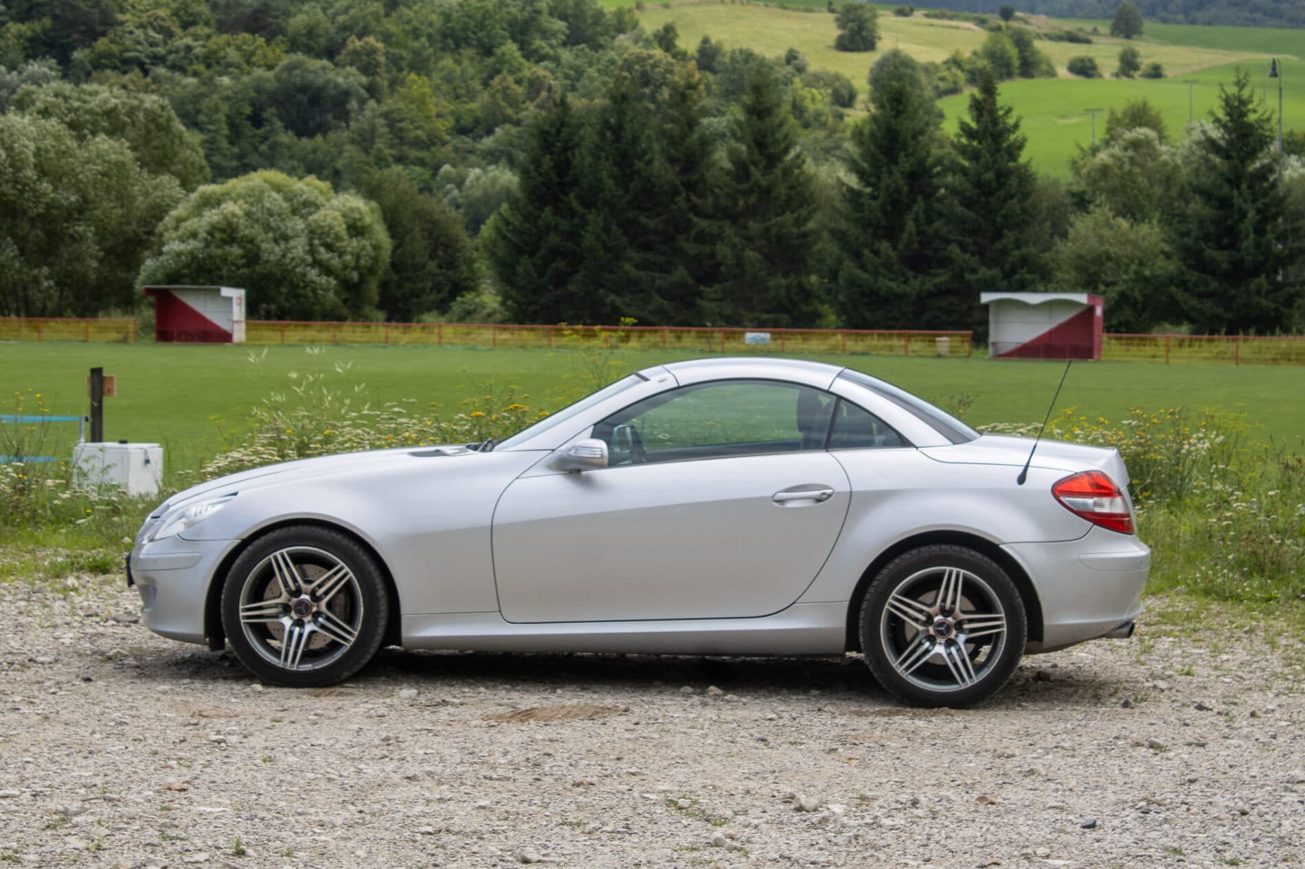 2004 Mercedes-Benz SLK 350, sivá kabriolet, 226 941 km