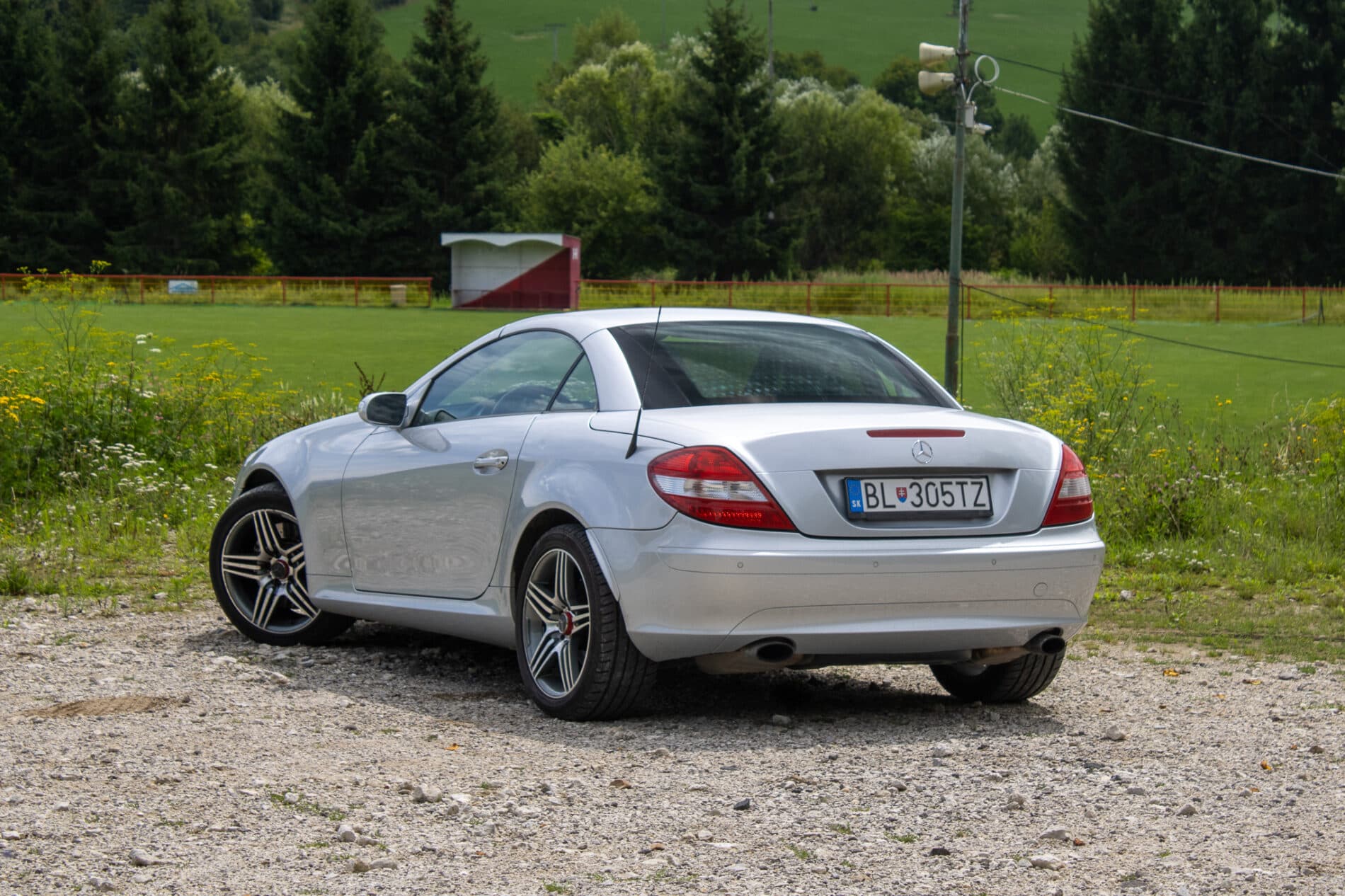 2004 Mercedes-Benz SLK 350, sivá kabriolet, 226 941 km