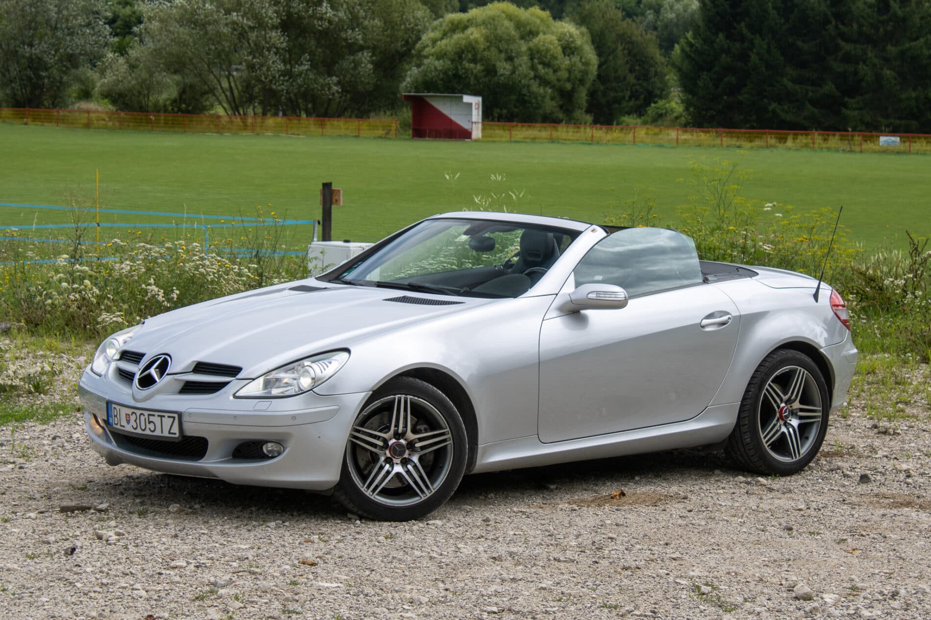 2004 Mercedes-Benz SLK 350, sivá kabriolet, 226 941 km
