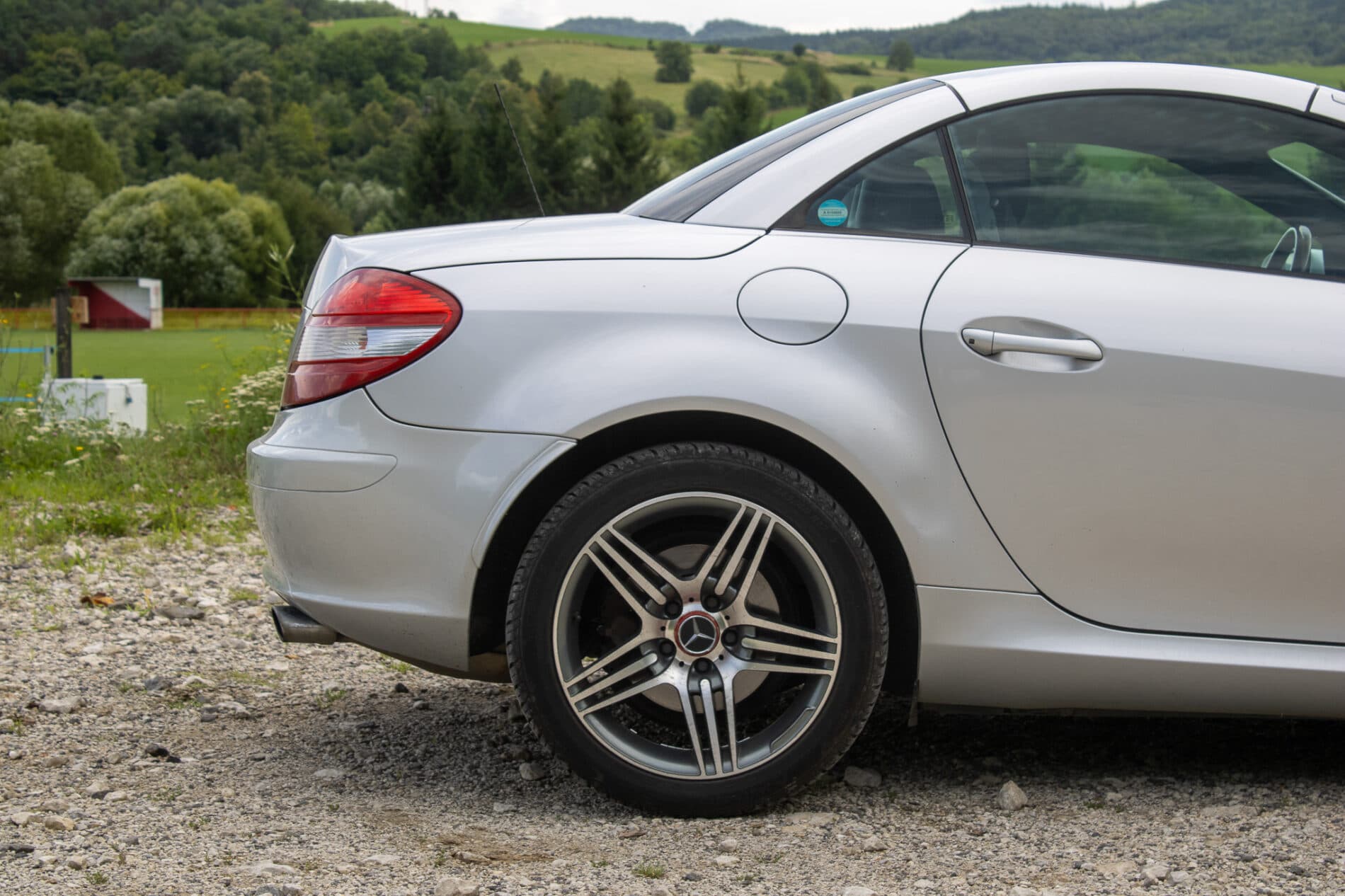 2004 Mercedes-Benz SLK 350, sivá kabriolet, 226 941 km