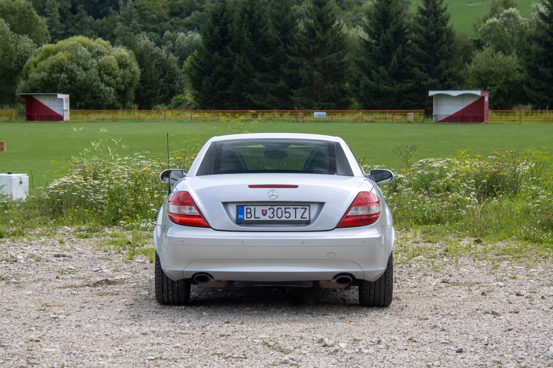2004 Mercedes-Benz SLK 350, sivá kabriolet, 226 941 km