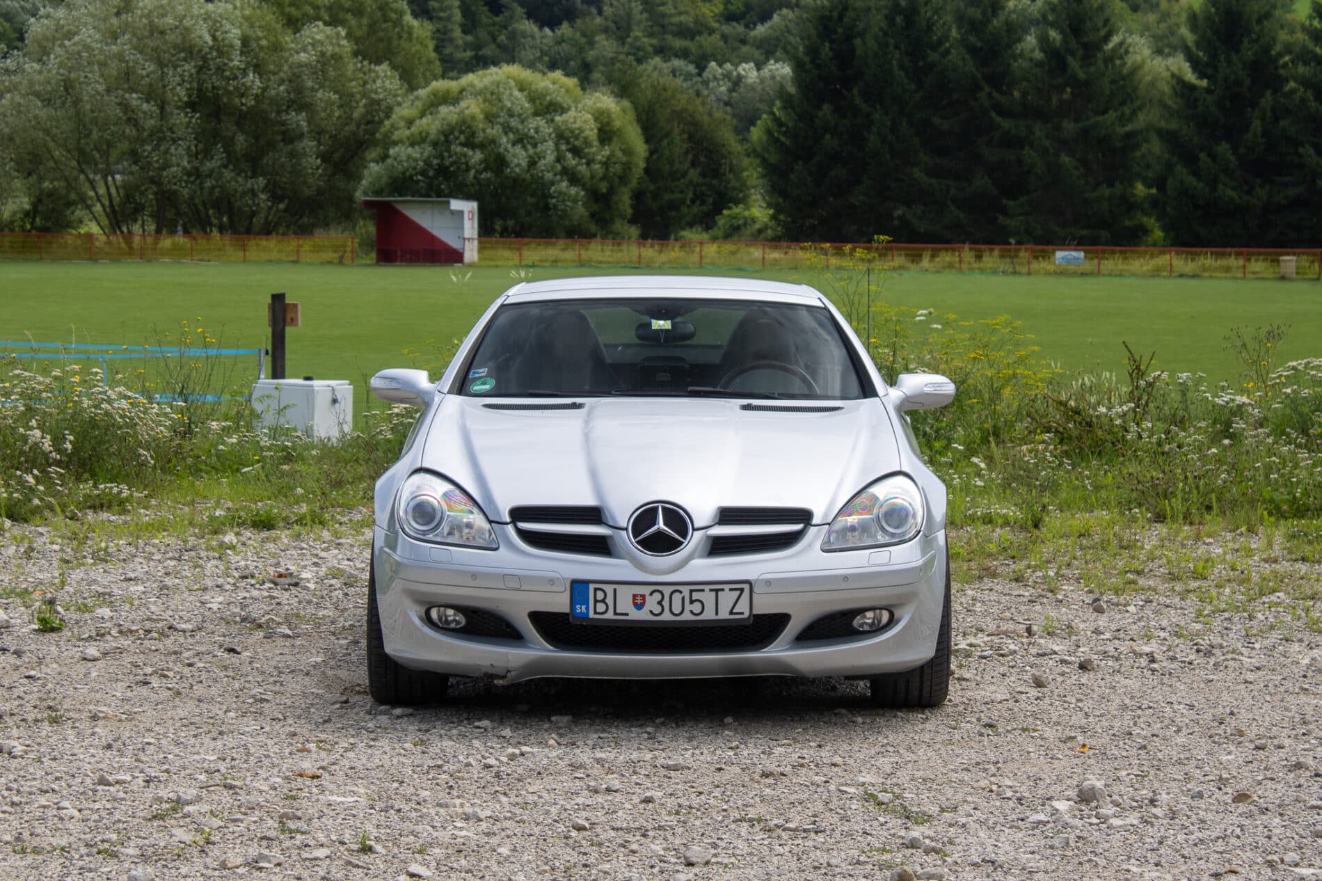 2004 Mercedes-Benz SLK 350, sivá kabriolet, 226 941 km