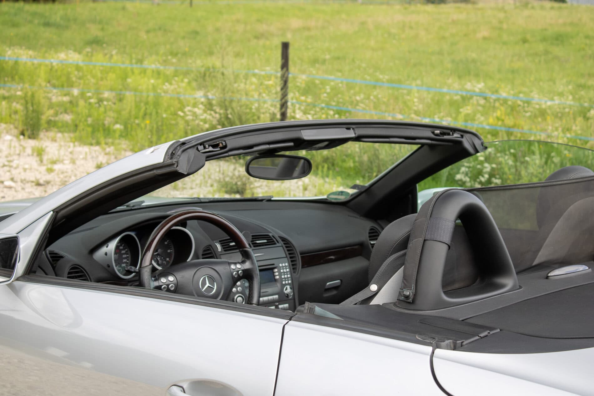 2004 Mercedes-Benz SLK 350, sivá kabriolet, 226 941 km