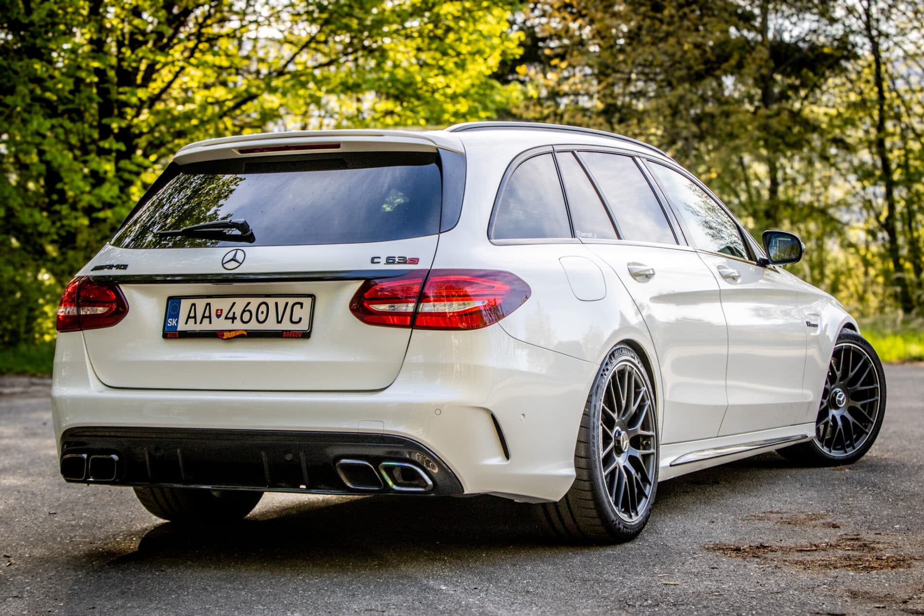 2017 Mercedes-Benz C 63 AMG S, biela kombi, 79 170 km