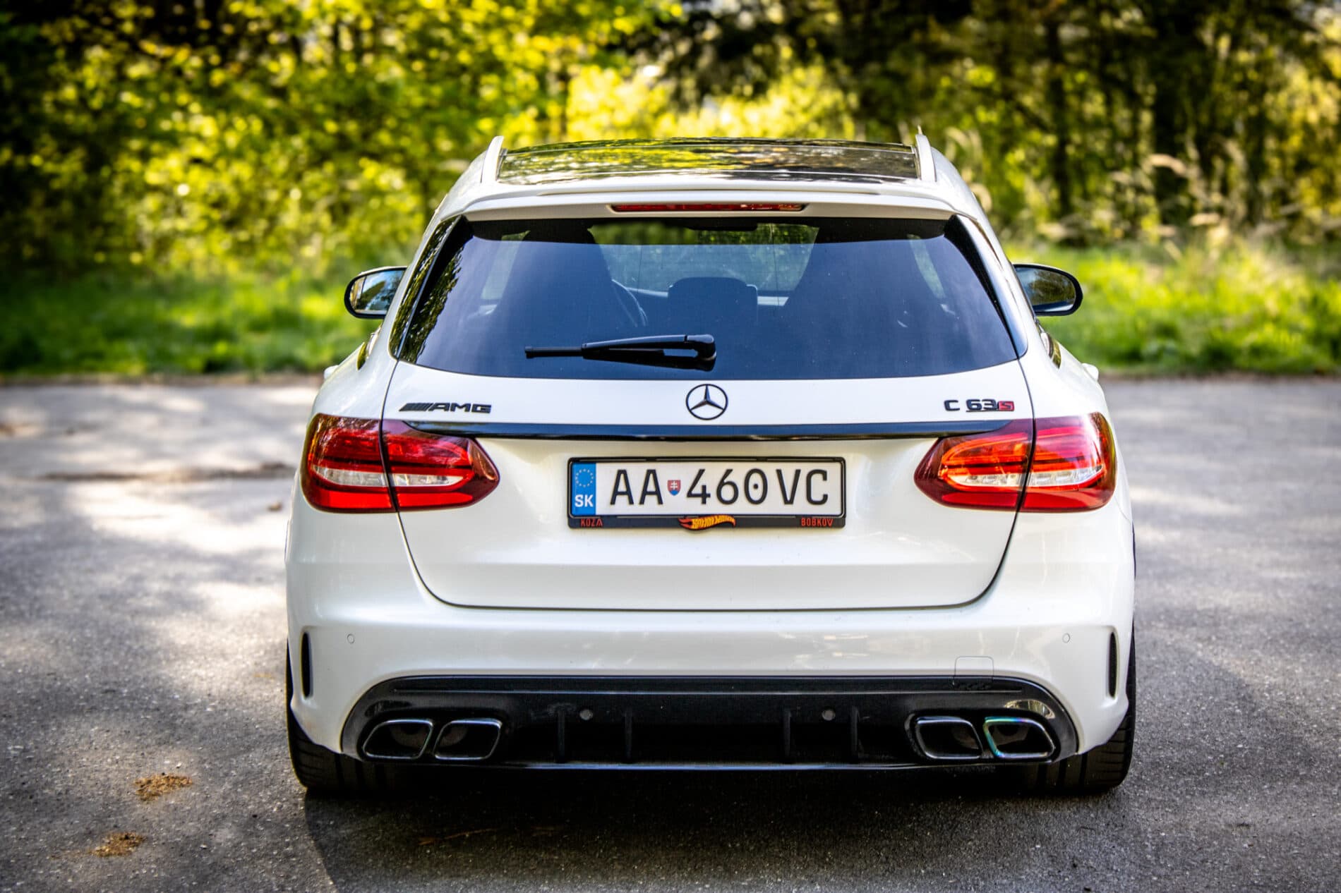 2017 Mercedes-Benz C 63 AMG S, biela kombi, 79 170 km