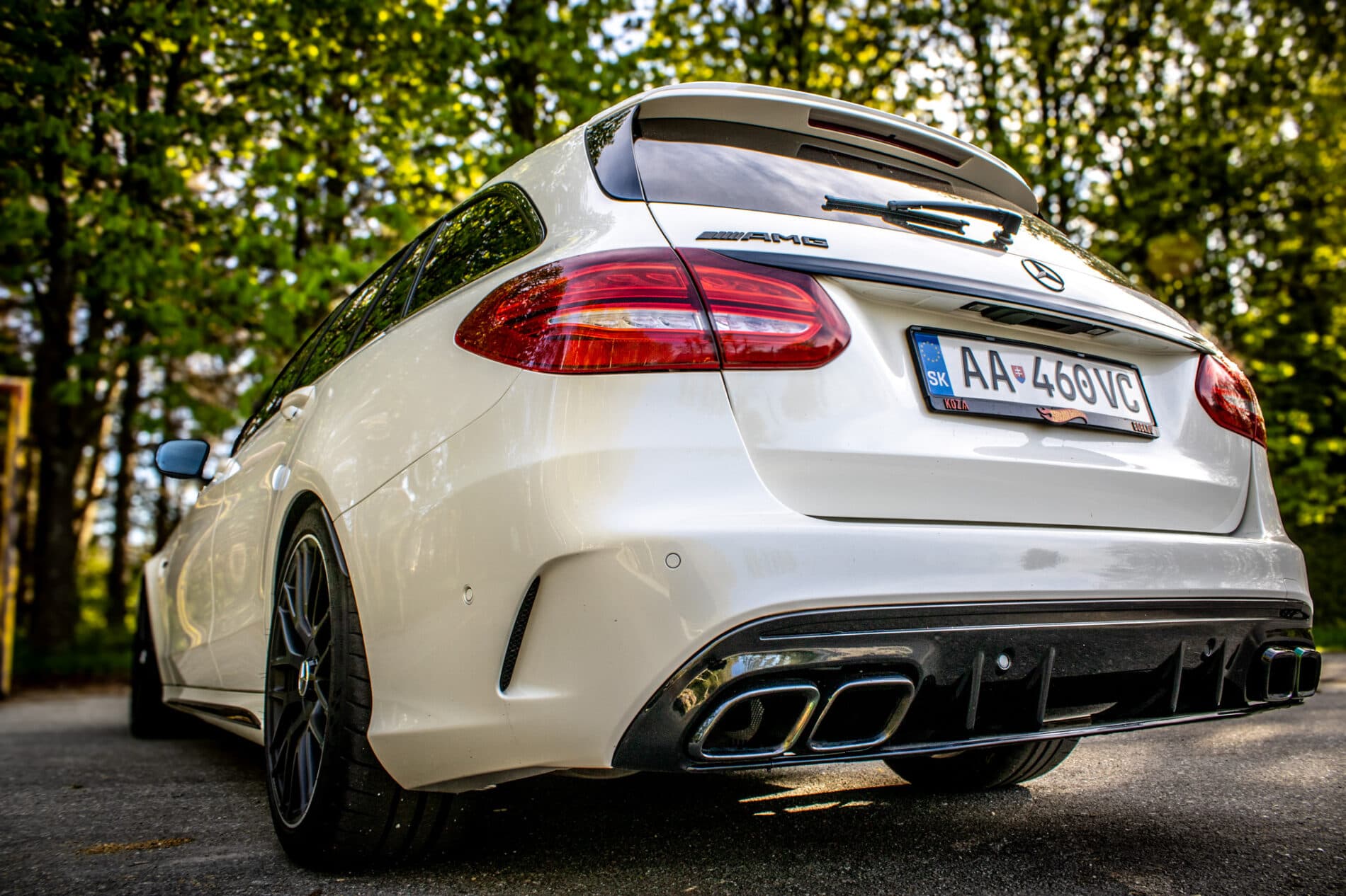 2017 Mercedes-Benz C 63 AMG S, biela kombi, 79 170 km