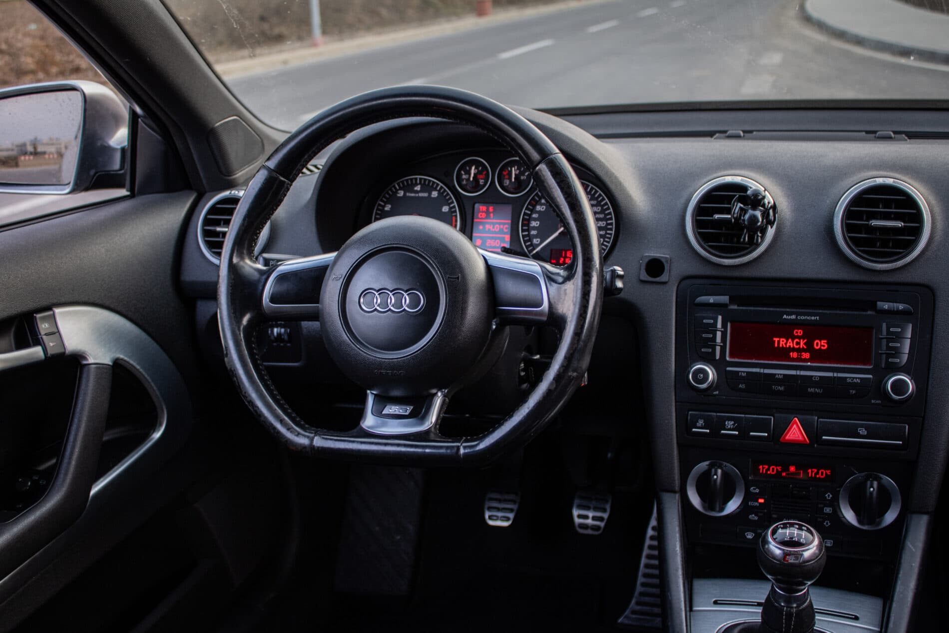 2007 AUDI S3, čierna hatchback, 216 735 km