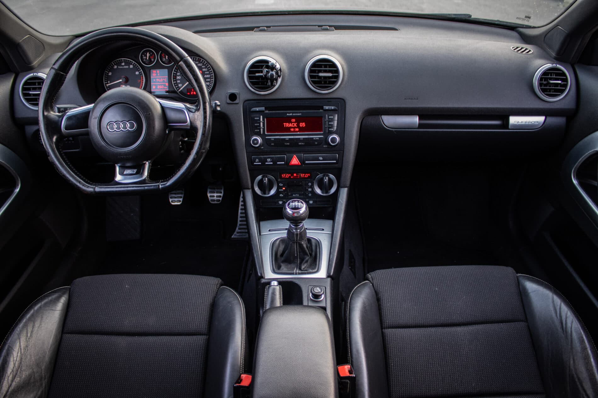 2007 AUDI S3, čierna hatchback, 216 735 km