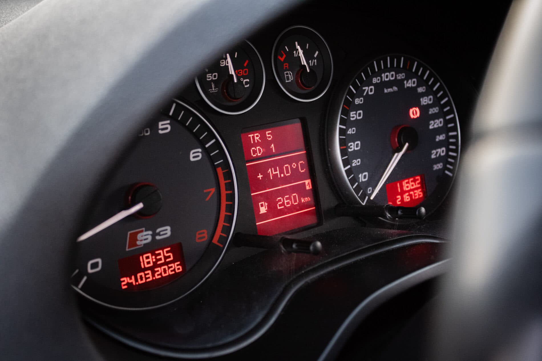 2007 AUDI S3, čierna hatchback, 216 735 km