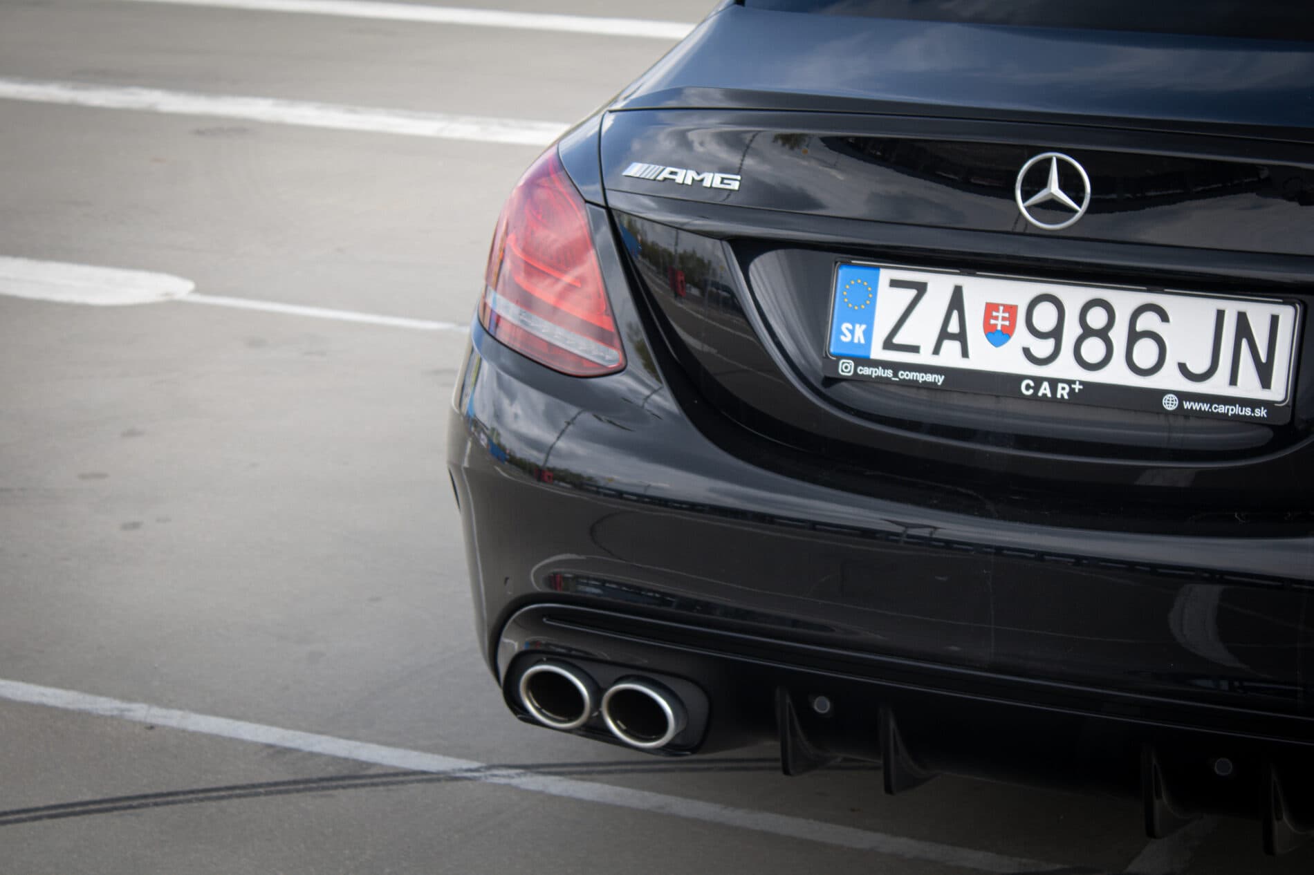 2019 Mercedes-Benz C 43 AMG, čierna sedan, 122 074 km