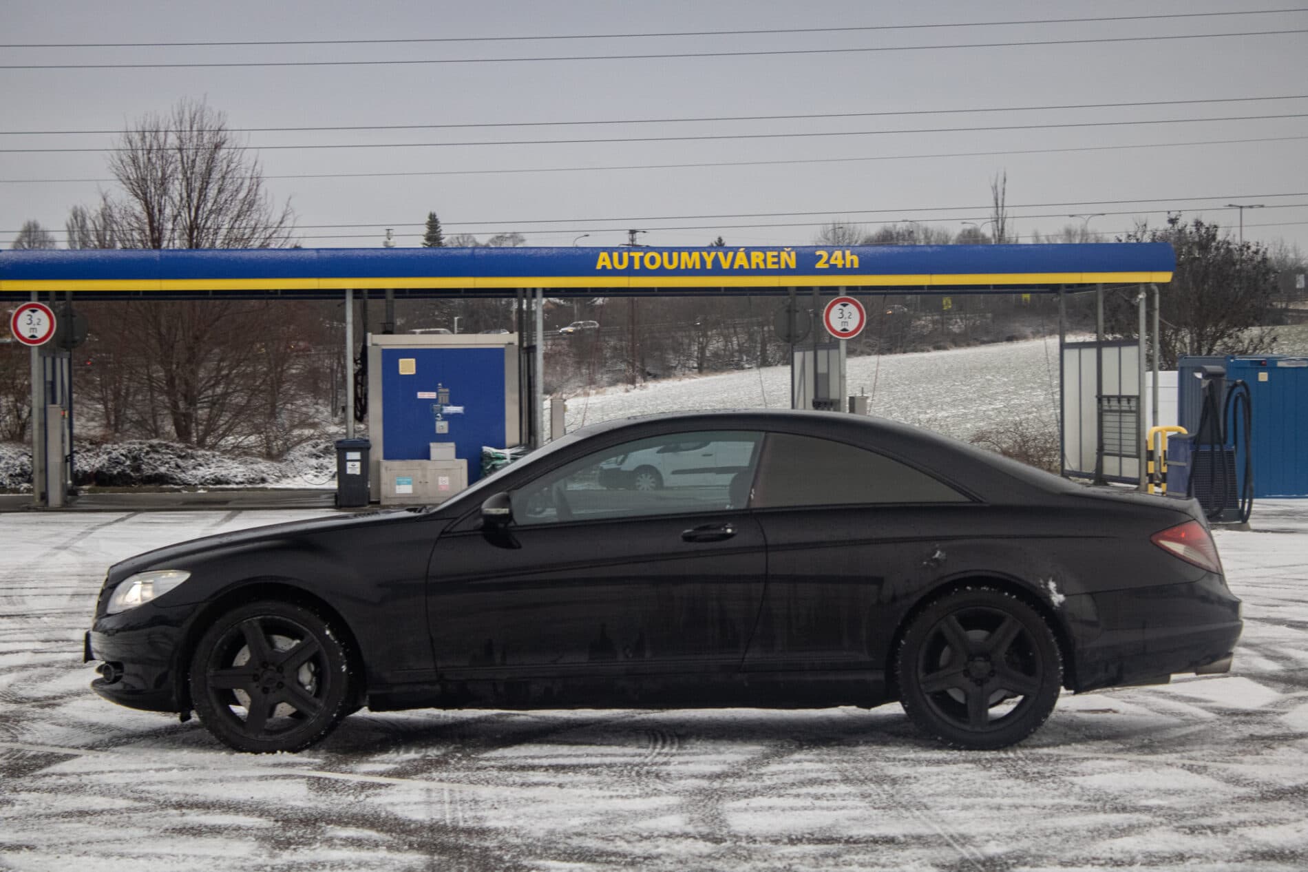 2008 Mercedes-Benz CL 500, čierna kupé, 198 186 km