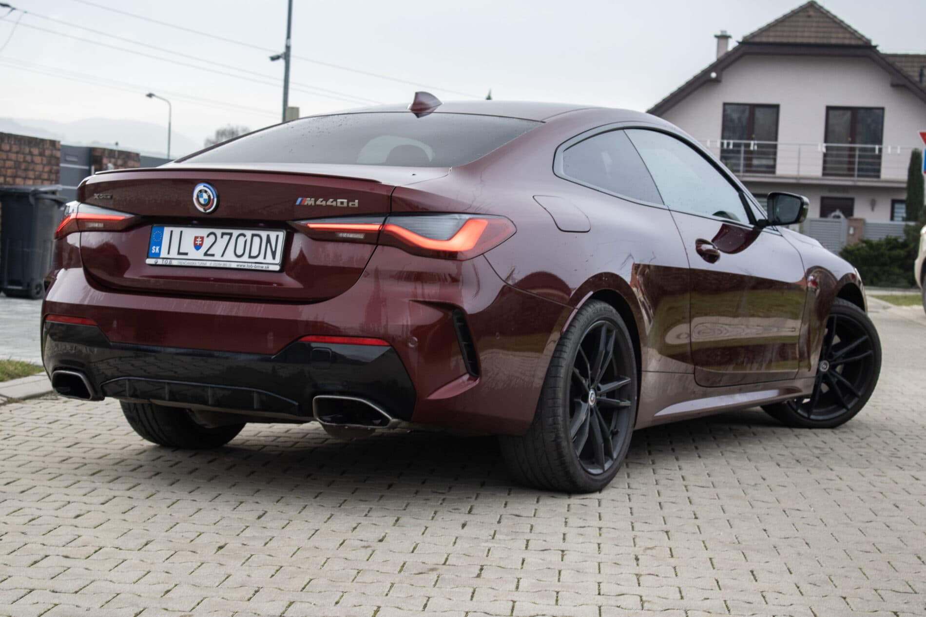 2021 BMW M440d, červená kupé, 48 804 km