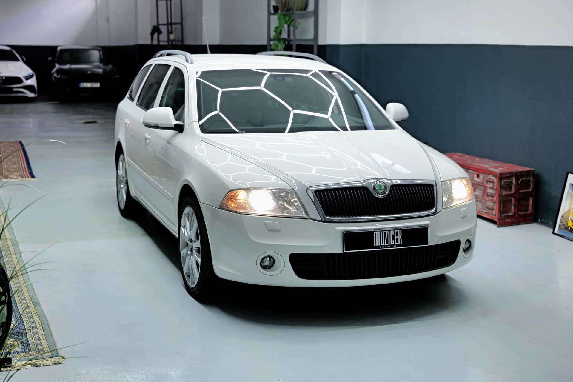 2009 Skoda Octavia RS mk2 combi, biela kombi, 129 910 km