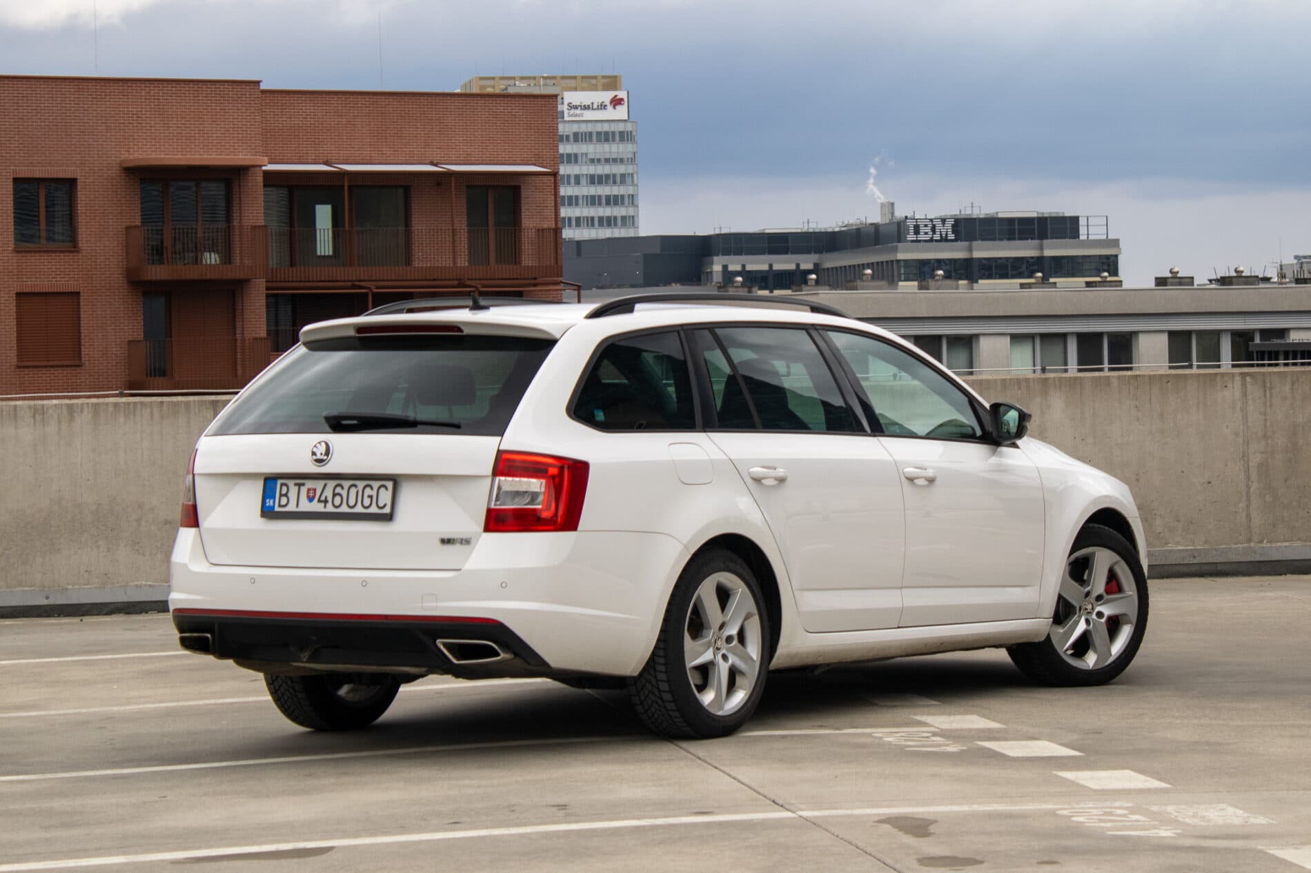 2013 Skoda Octavia RS, biela kombi, 222 175 km