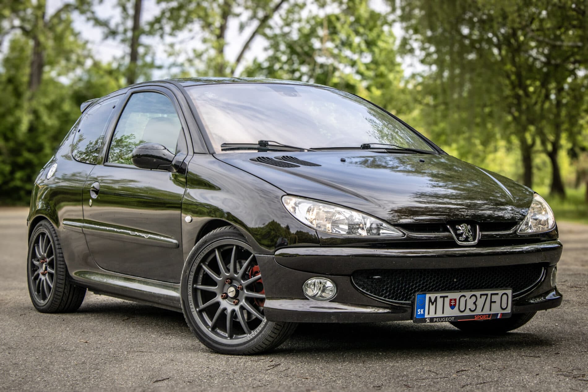 2003 Peugeot 206 RC, čierna hatchback, 58 219 km
