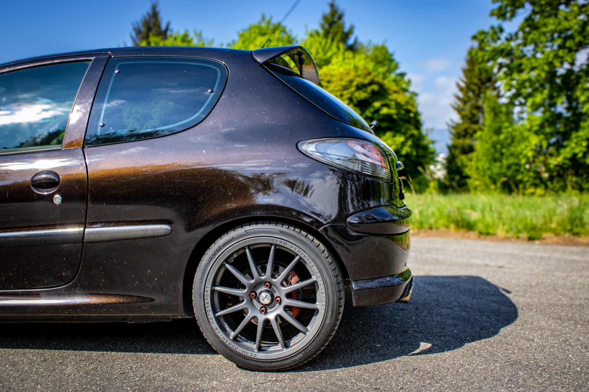 2003 Peugeot 206 RC, čierna hatchback, 58 219 km
