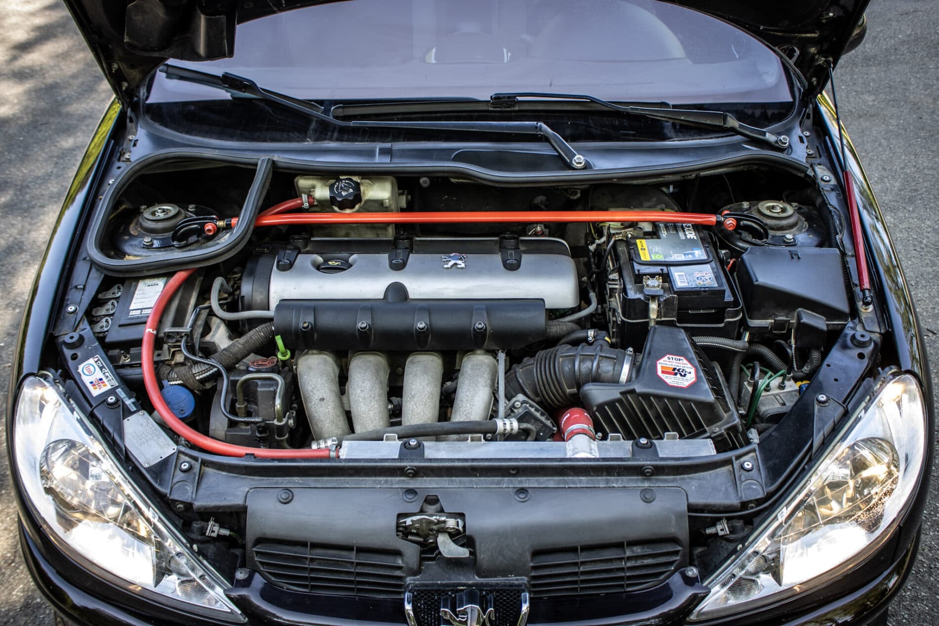 2003 Peugeot 206 RC, čierna hatchback, 58 219 km