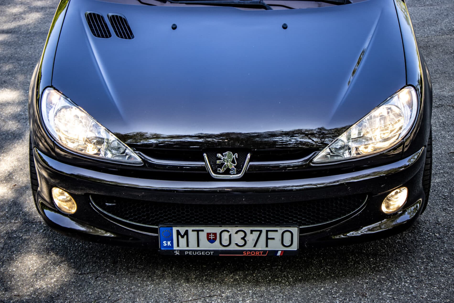 2003 Peugeot 206 RC, čierna hatchback, 58 219 km