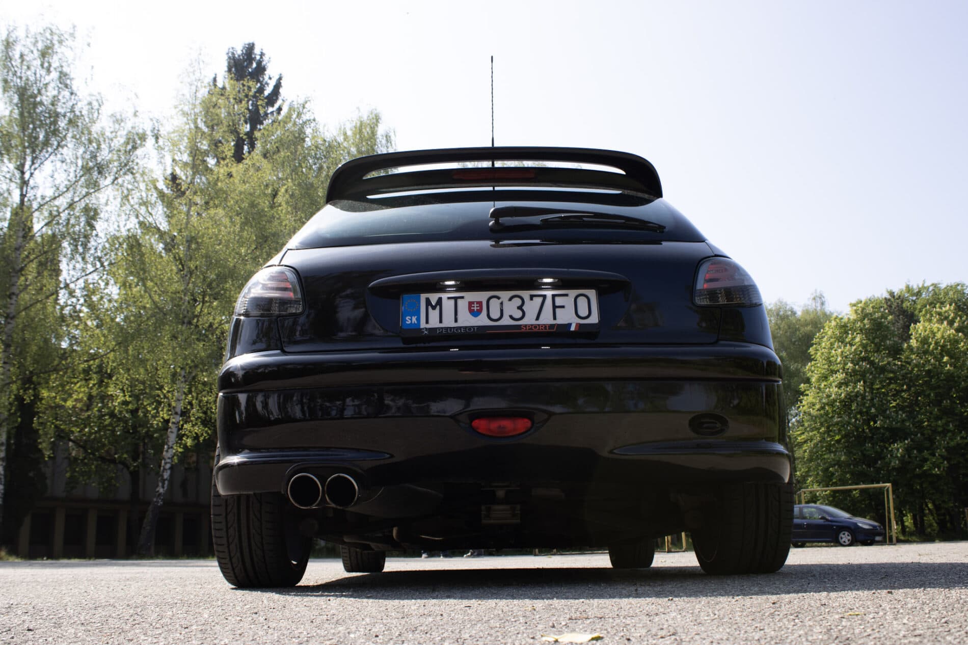 2003 Peugeot 206 RC, čierna hatchback, 58 219 km