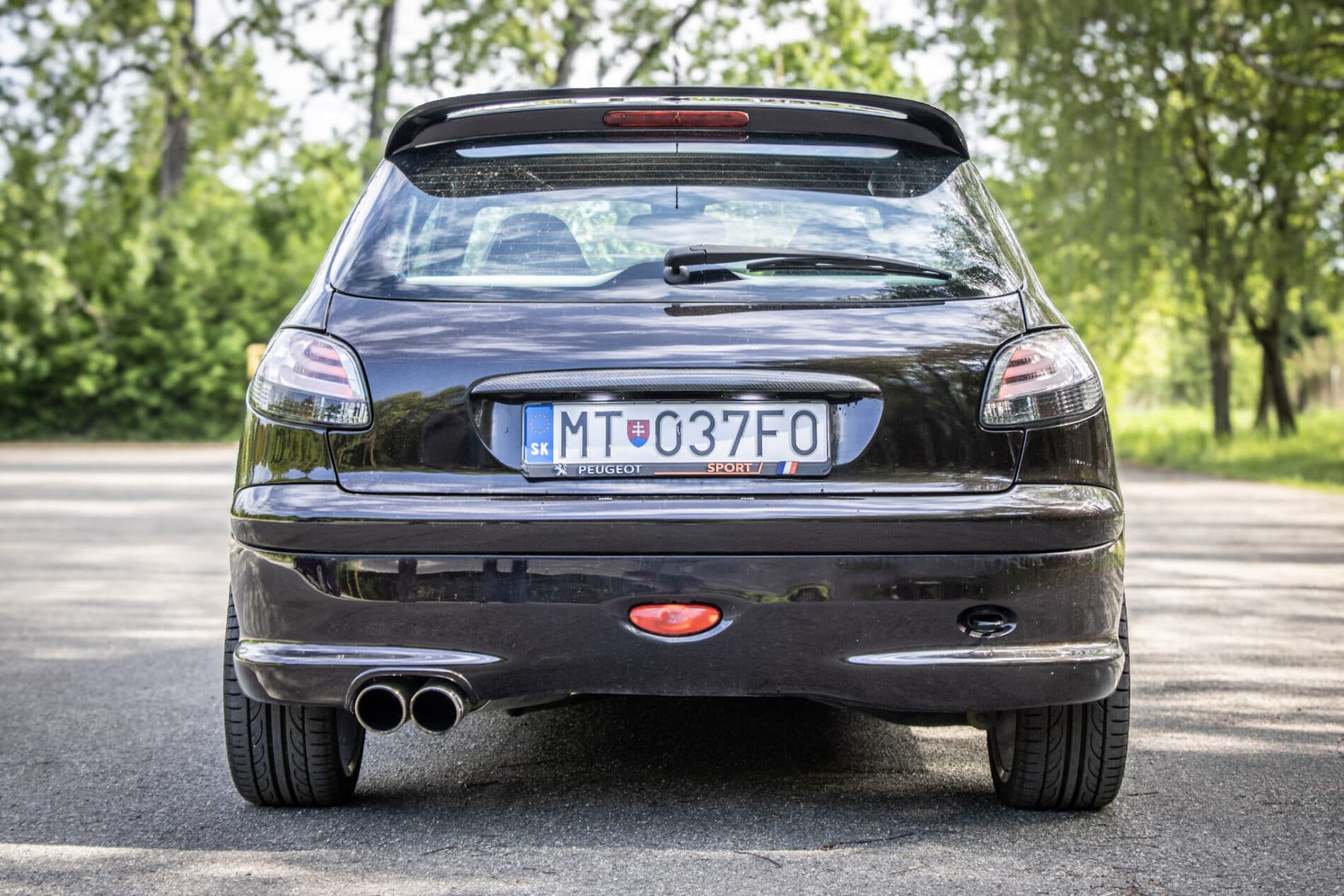 2003 Peugeot 206 RC, čierna hatchback, 58 219 km
