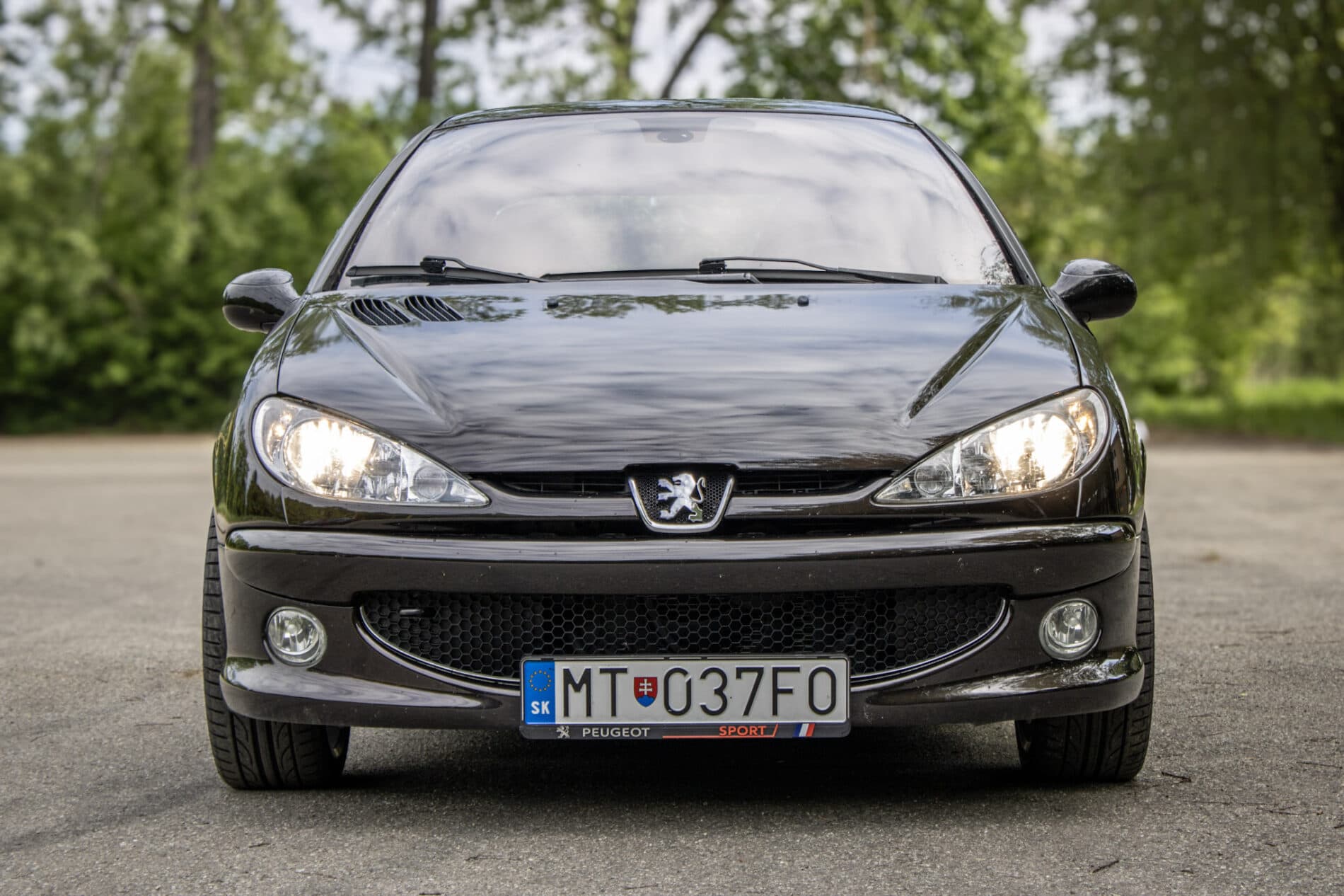 2003 Peugeot 206 RC, čierna hatchback, 58 219 km