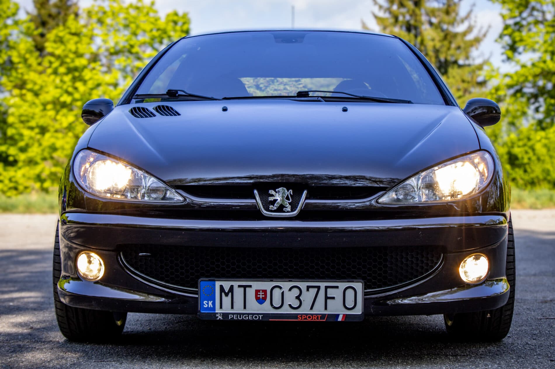 2003 Peugeot 206 RC, čierna hatchback, 58 219 km
