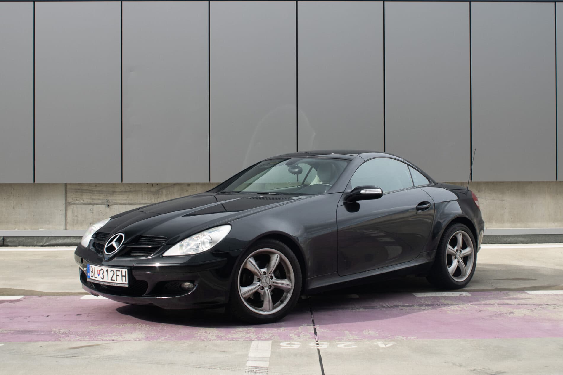 2006 Mercedes-Benz SLK 200 Komp., čierna kabriolet, 97 413 km