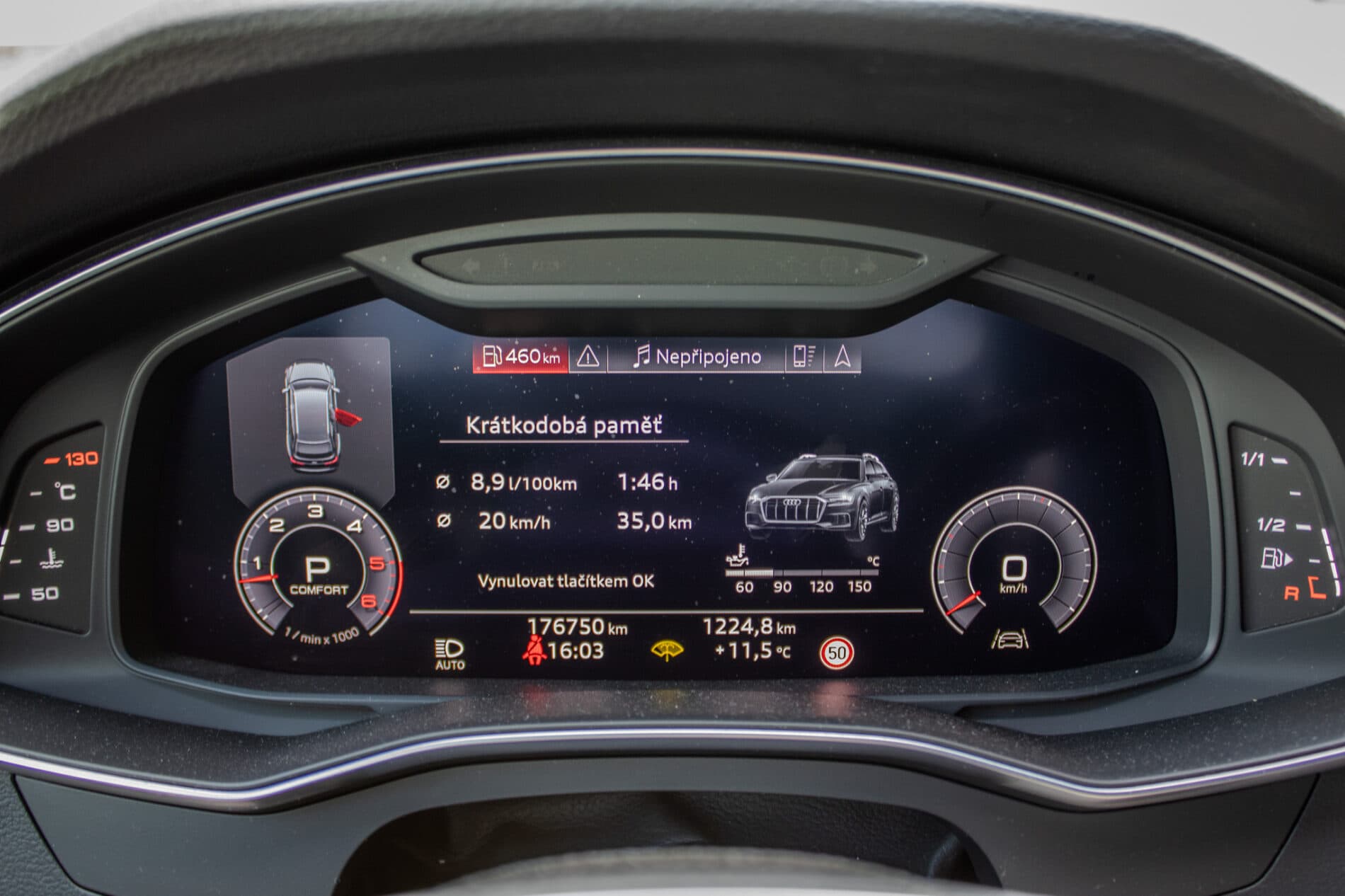 2020 AUDI A6, čierna kombi, 176 750 km
