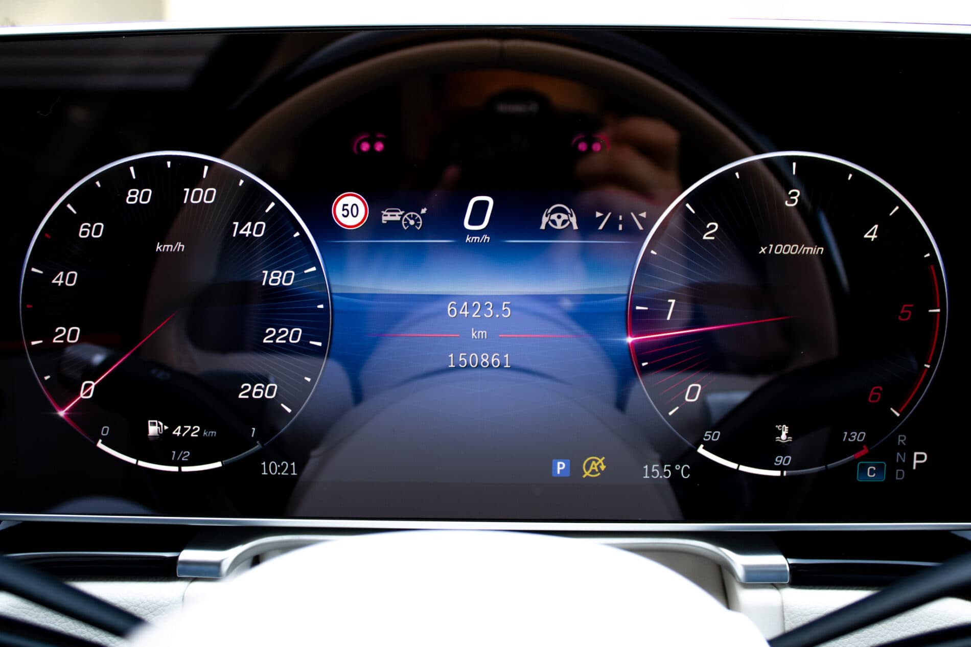 2022 Mercedes-Benz S 400d, červená sedan, 150 861 km
