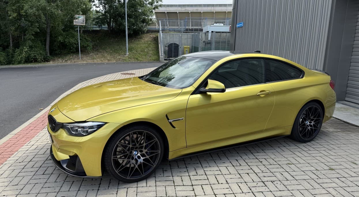 2017 BMW M4, žltá kupé, 141 000 km